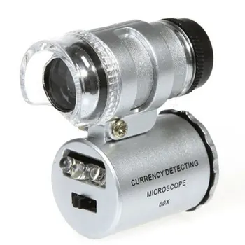 

Portable 60X Magnifier Handheld Jeweler Magnifying Glass Eye Jewelry Optical Lens Tool Loupe with Led Light Convenient Tools