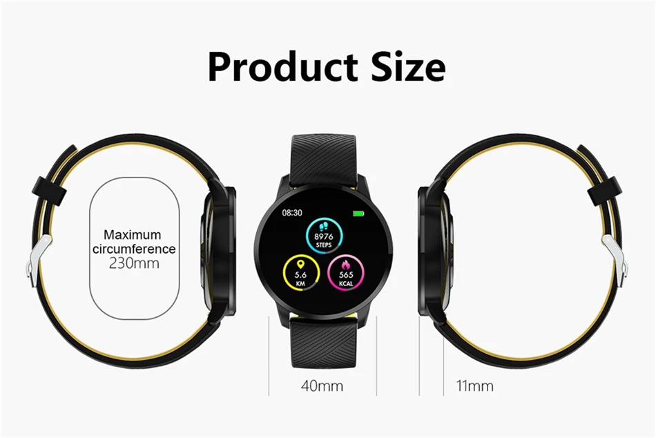 Модные часы Smart Watch отслеживать движение погоду показывают сердечного ритма для отображения данных по содержанию кислорода в крови Bluetooth Водонепроницаемый смарт-браслет для Для мужчин Для женщин