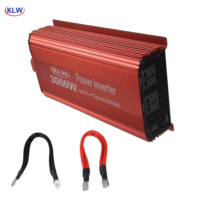 

5V 2.1A USB 3000W Watt DC 24V to AC 220V Portable Power Inverter Charger Converter Adapter DC 24 to AC 220 Modified Sine Wave