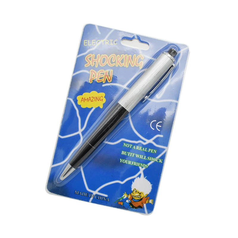 Electric Shock Pen Practical Joke Gag Prank Funny Trick Fun Gadget April Fool Toy 1PCS prank toys,shocking toy