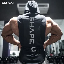 Летняя мода тренажерные залы бренд мышцы парней Бодибилдинг Стрингер майка толстовки для мужчин фитнес без рукавов жилет Повседневные майки