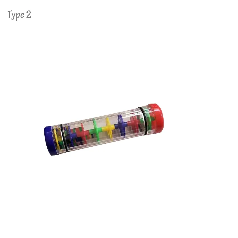 BeatBox Colorful Rainmaker Rain Stick Musical Instrument Toy For Toddler Kids Games KTV Party