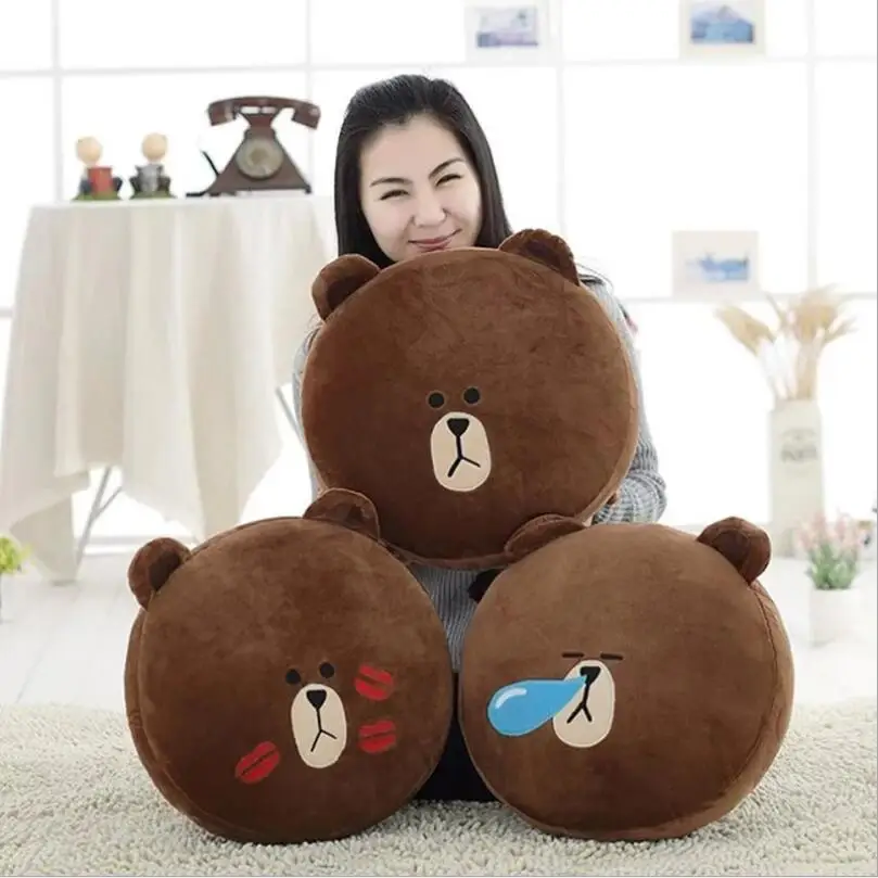 لطيف الدب البني الأبيض أرنب وسائد فخمة وسادة محشوة ألعاب من القطيفة الأطفال هدية المنزل كنبة مكتب الديكور