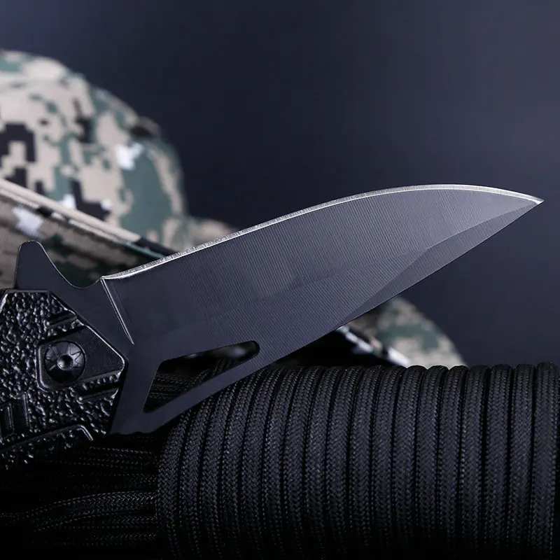 gold colorful tactical folding knife outdoor camping hunting survival rescue edc tools (5)