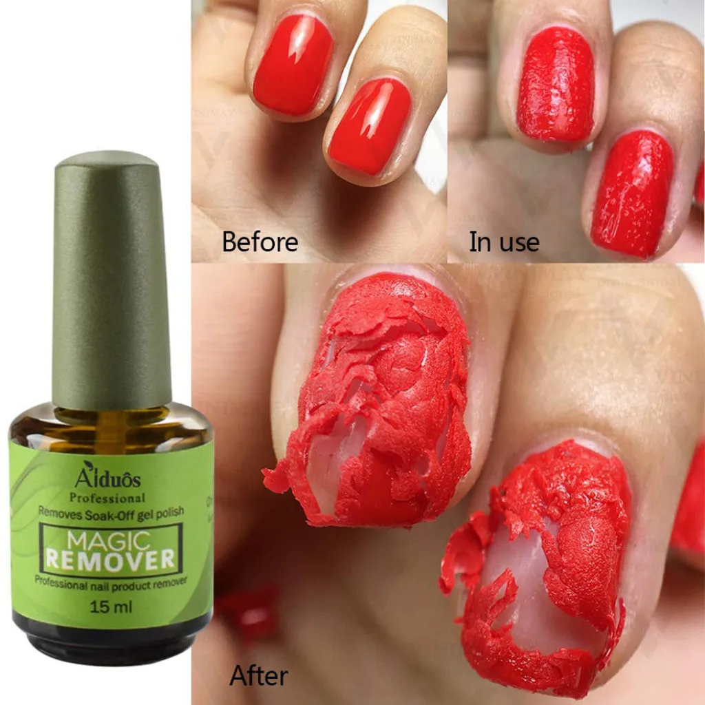 

2019 NEW Magic Nail Polish Remover 15ml Removes Gel Polish Easily & Quickly Nail Art Primer Acrylic Clean Degreaser Top Coat