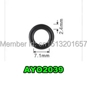 

500pcs . o rings 7.1*2.4mm auto spare parts fuel injector seals for denso injector (AY-O2039 )
