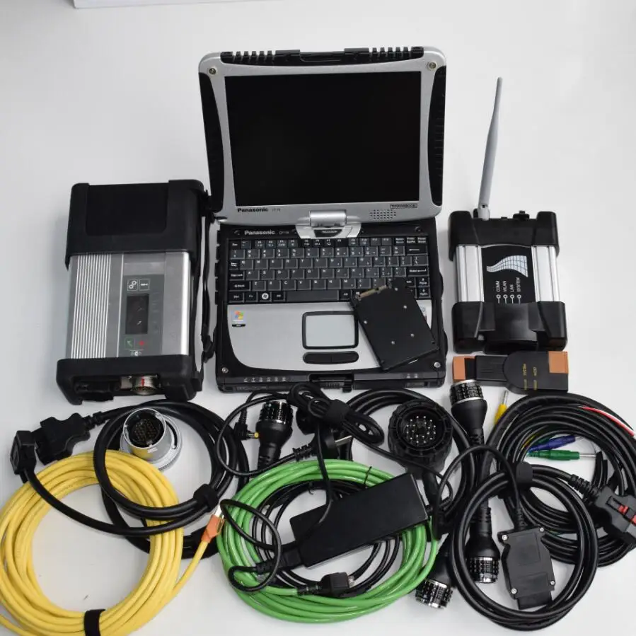  Auto diagnose werkzeug für bmw icom nächsten abc mit wifi software ssd 201912 v in laptop cf19 diag