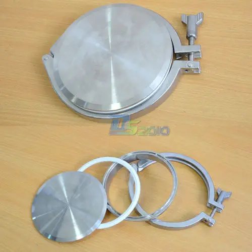 1 комплект SUS SS316 SS304 304 316 нержавеющая сталь 8 &quot8 дюймов санитарная Торцевая крышка