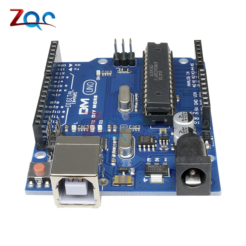 MEGA328P CH340G CH340 ATMEGA16U2 плата ввода/вывода ISP зуммер микроконтроллер для Arduino UNO R3 DC 3,3 В/5 В