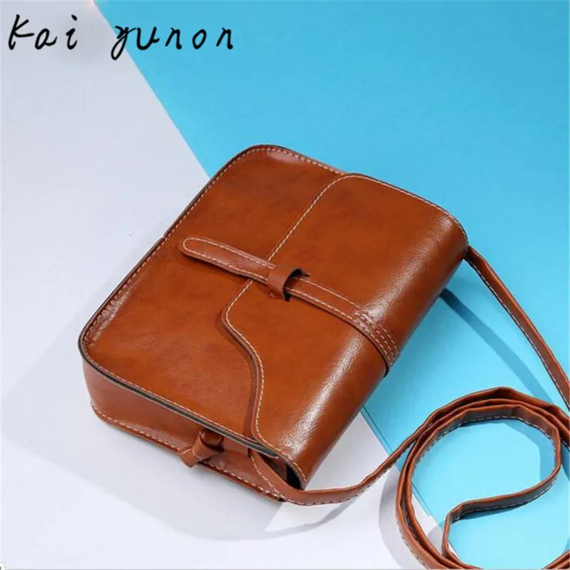 2017 New no season fashion beautiful laides Vintage Purse Bag Leather Cross Body Shoulder Messenger Bag best to you GF