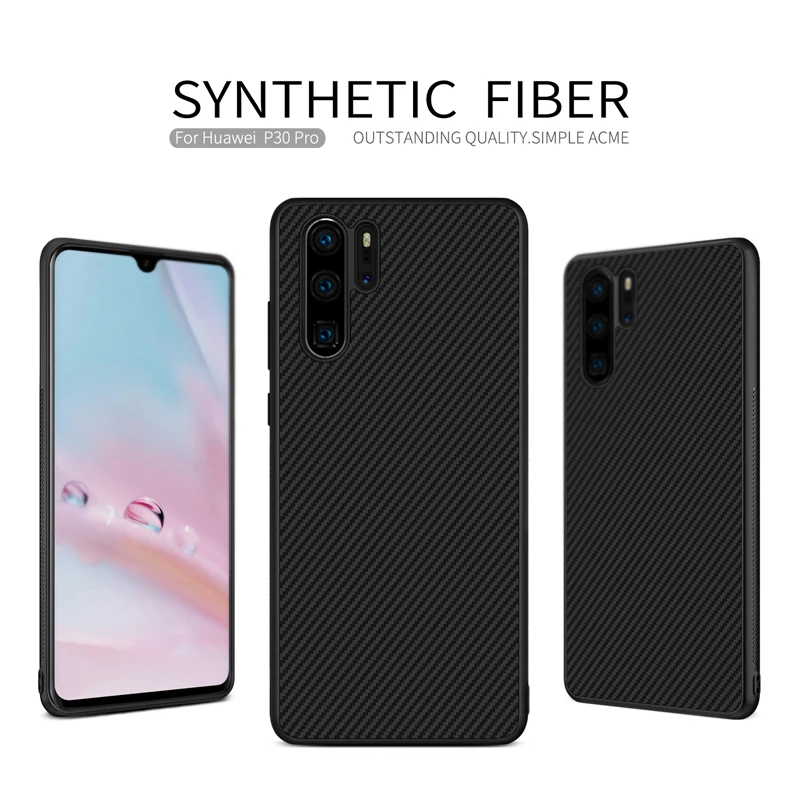 

NILLKIN for huawei P30 pro case luxury PC hard back cover TPU Silicone soft case for huawei P30 case for magnetic car holder 6.0