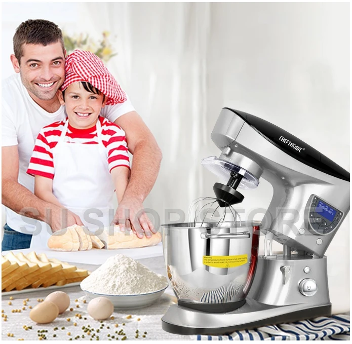 Многофункциональный миксер для кухни CHEFTRONIC 4 в 1 SM 1088 1000 Вт 7.4QT высокоточная