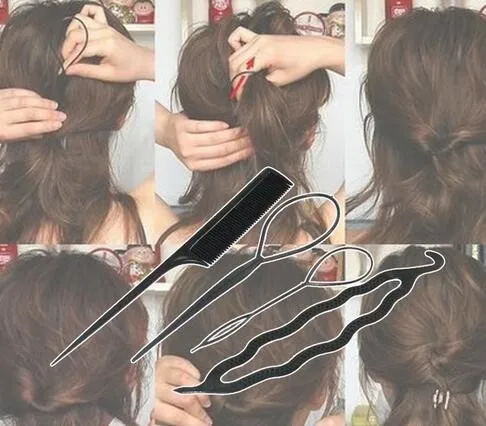 Новое поступление 4 шт./компл. Susan' для волос, фигурная Заколка-палочка для волос, оплетка, инструменты, аксессуары для волос, горячая Распродажа для женщин и девушек