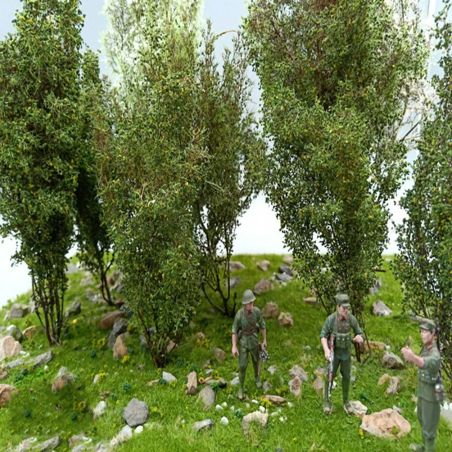 ho train layout model grass (13)