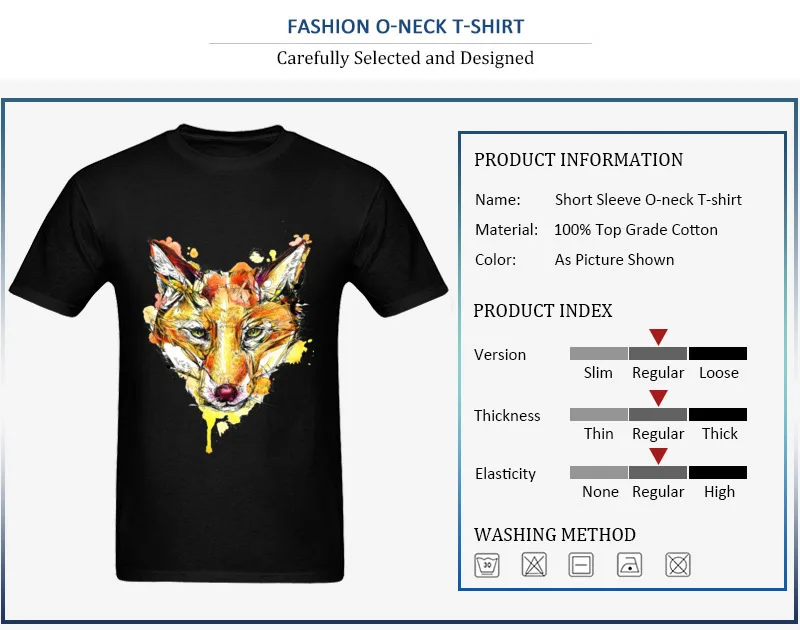 Red Fox Thanksgiving Day 100% Cotton Round Neck Tops Shirt Short Sleeve Family Sweatshirts Cheap Leisure T Shirt Red Fox