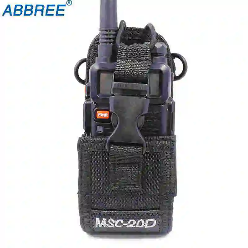 MSC-20D Walkie Talkie держатель сумка для BaoFeng UV-5R UV-82 рации Yaesu TYT Wouuxn двухстороннее радио Дело держатель