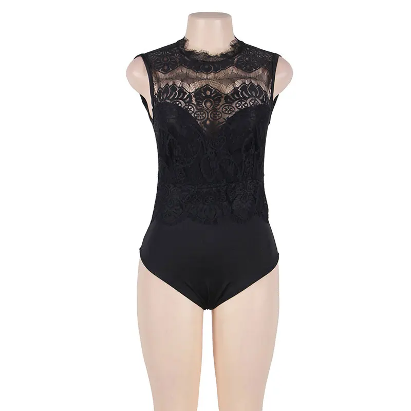 O neck high quality plus size body dentelle hollow out bodysuit women manga larga bodycon mini playsuits and jumpsuits RW80472 O neck high quality plus size body dentelle hollow out bodysuit women manga larga bodycon mini playsuits and jumpsuits RW80472