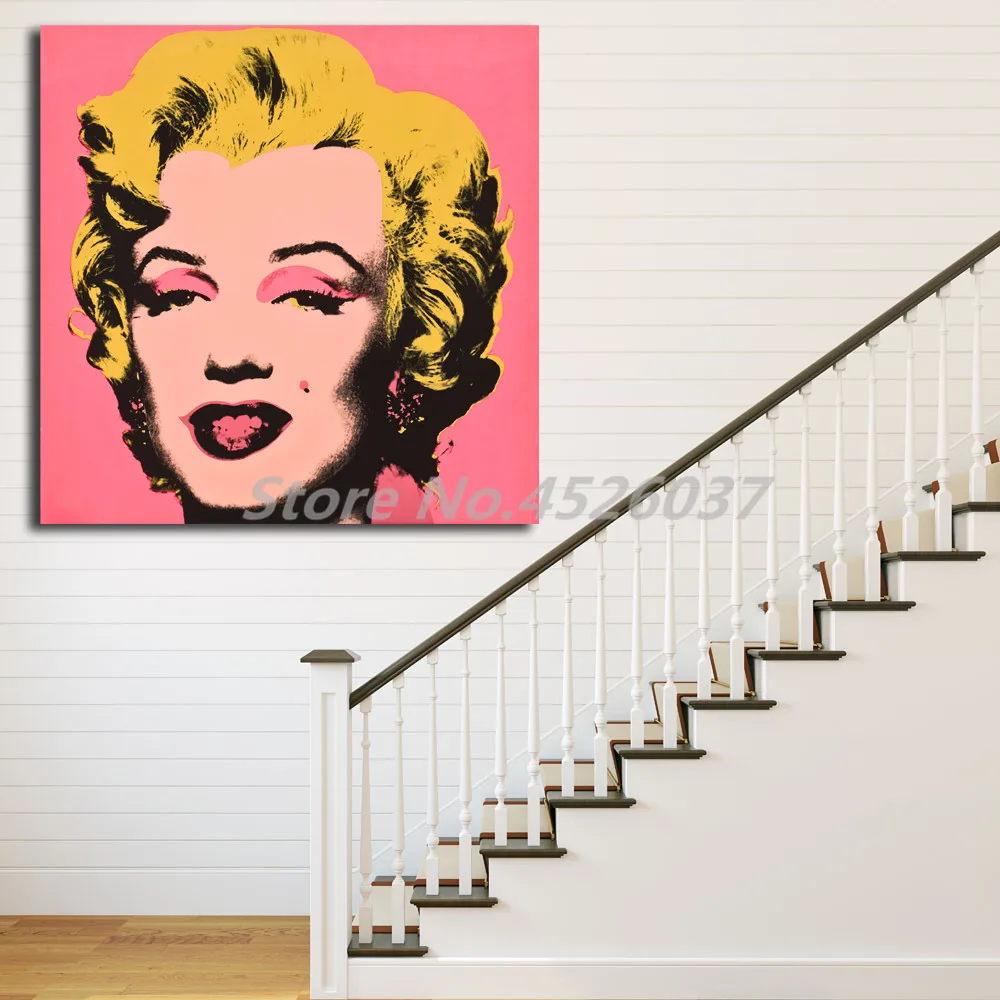 Плакаты Мэрилин Монро балерина черно белые Энди Warhol холст живопись печать