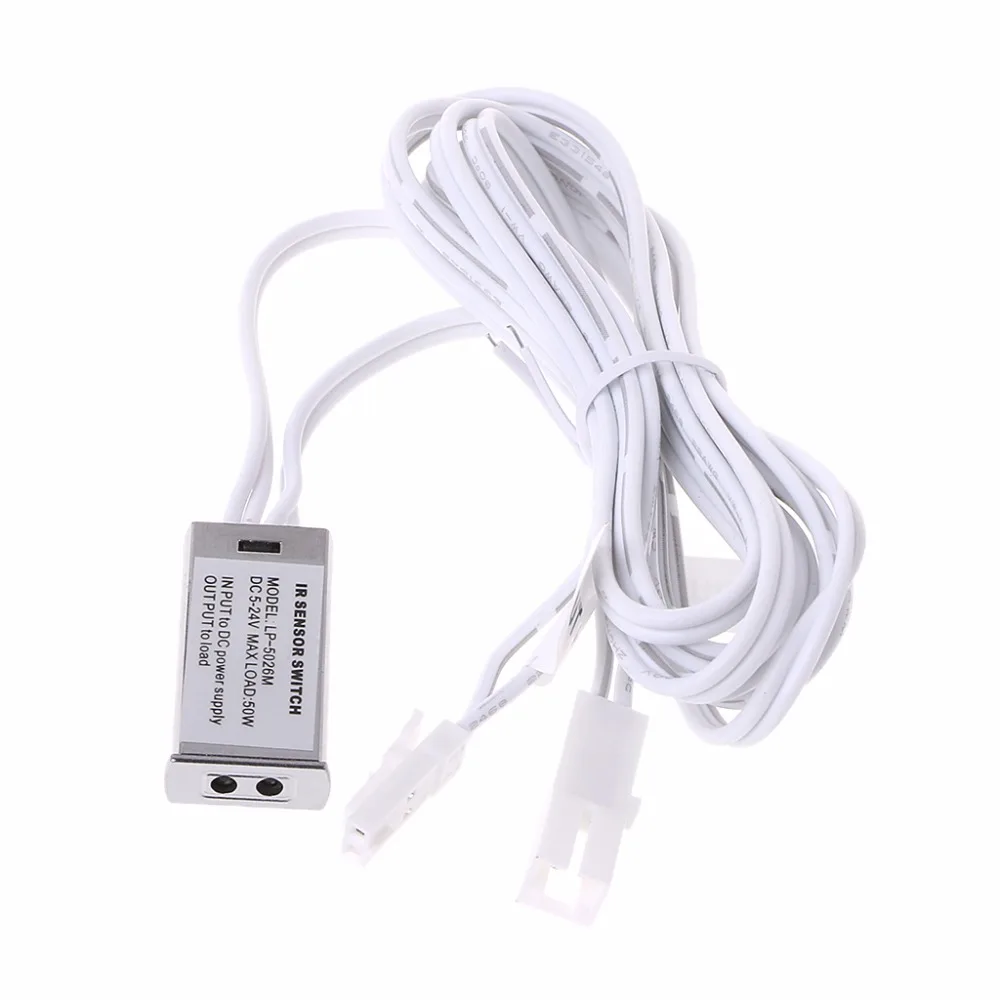 

12V/24V Wardrobe Cabinet Light Switch Infrared Door Control Switch 5A 60W Sensor Switches