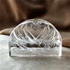 Leaf Stamped Glass Napkin Holder Decorative Glass Couple Swan Tissue Stand Dining Table Necessity Tableware Accessories Supplies 5