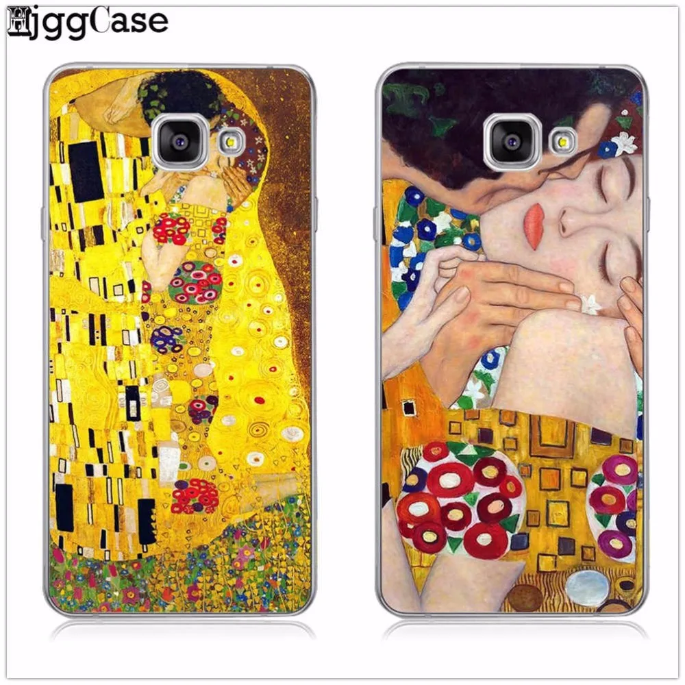 Kiss by Gustav Klimt Design TPU soft Phone Case For