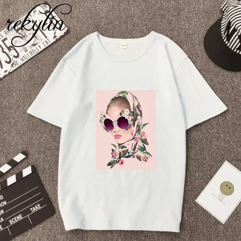 

Ulzzang Aesthetic Funny Tshirt Abstract Flowers 100% Cotton O Neck T Shirt Plus Size Short Sleeve Brand Female T-Shirt Femme