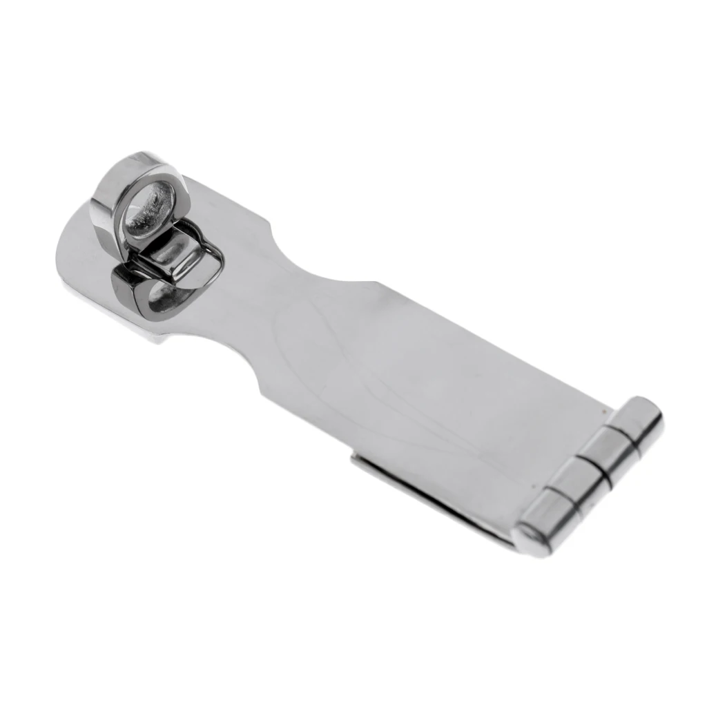 9.2cm Heavy Duty Marine Cast Swivel Lock Hasp Solid Stainless Steel Safety Swivel Lock Latch for Watercraft Boat Yacht Accessory