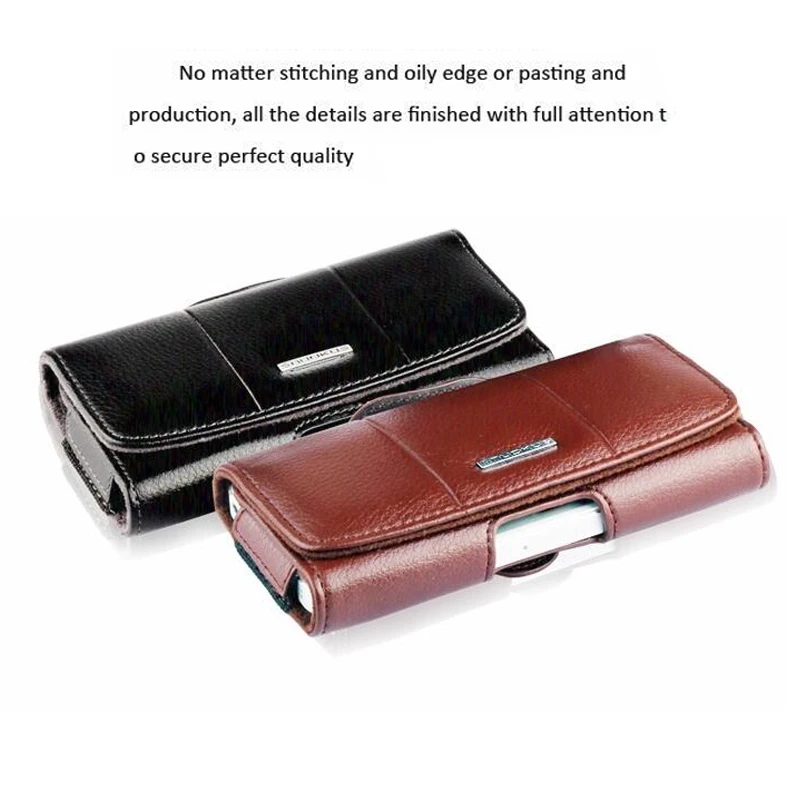 Hand-made Men's Waist Pouch For iPhone 6 6S 7 8 X XR Belt Clip Holster Leather Mobile Phone Cases Pouch For iPhone 6 7 8 plus cute iphone 7 cases