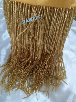 

top selling beaded tassel fringe 28cm JIANXI.C-102423-2 beads tube for dress decoration