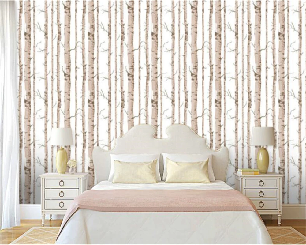 Gratuit Images Beibehang Moderne Bouleau Blanc Noir Et Blanc Arbres En Relief actualisé par