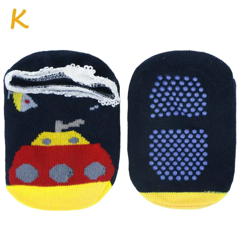 1 пара милых Хлопковых Носков унисекс с героями мультфильмов одежда для малышей гольфы для малышей, милые детские носки с животными для детей 0-3 лет - Цвет: K