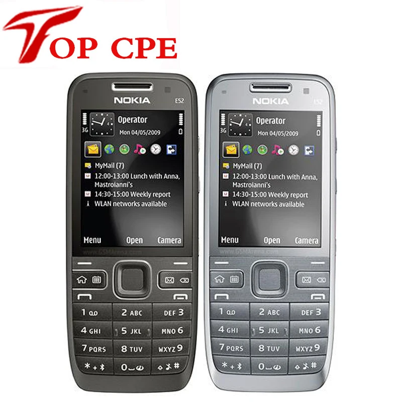 Original E52 Nokia Mobile Phone Bluetooth WIFI GPS 3G Cell Phone Russian Keyboard in Stock Refurbished