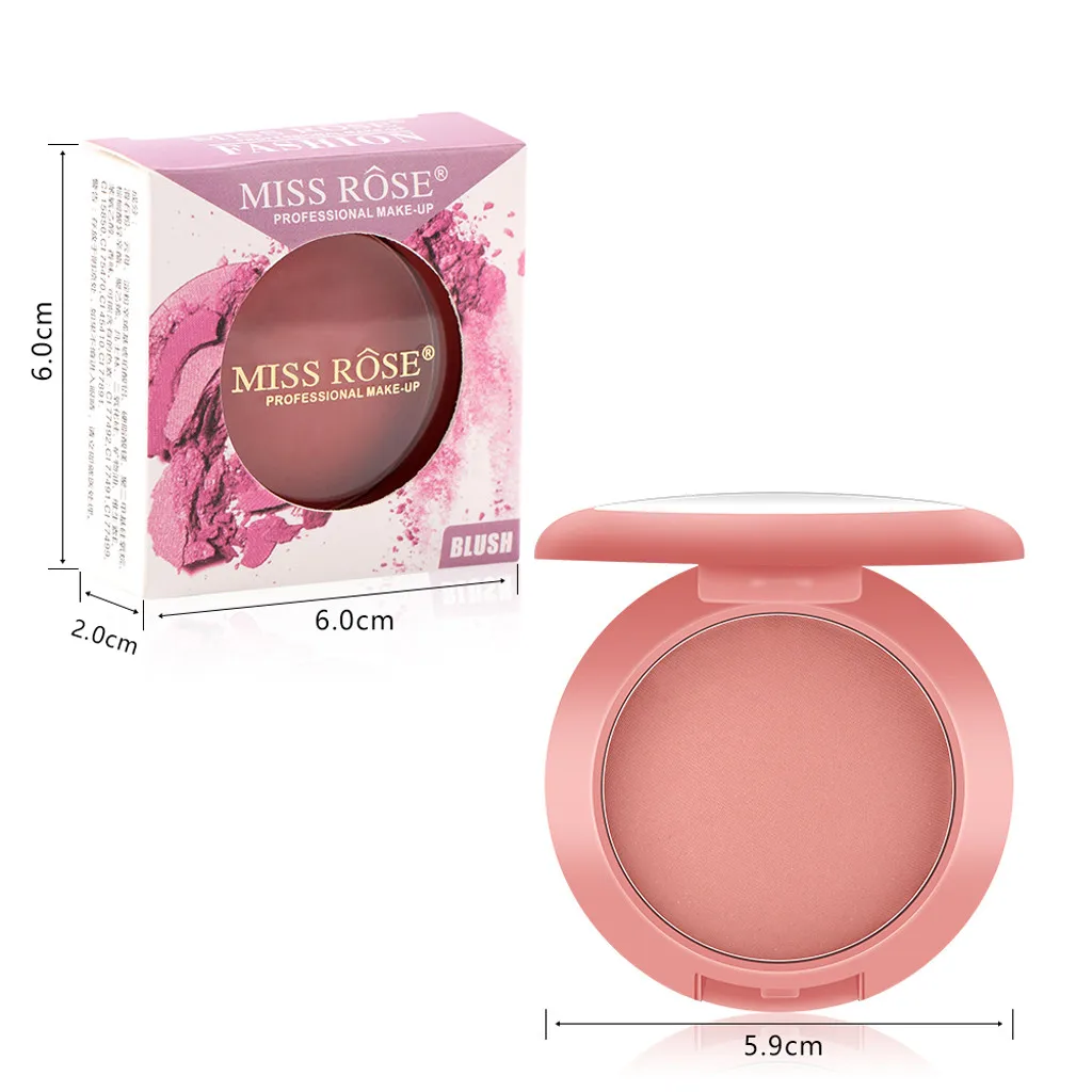 

12 colors blush red silky dull blush natural brightening complexion rouge blush high quality beauty tools