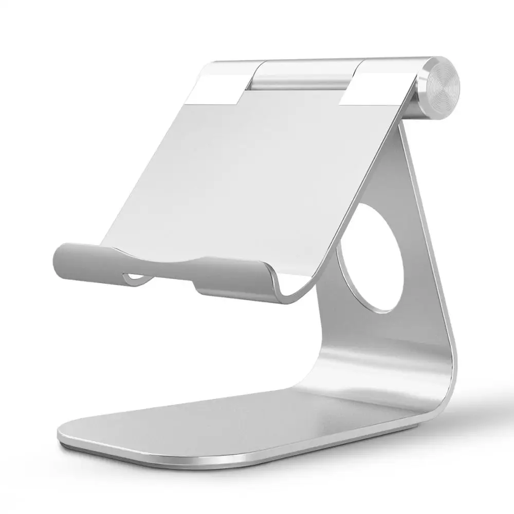 

Tablet Holder Stand Adjustable Portable Mobile Holder Desktop Stand Holder Compatible with Tablet Smartphones 4 to 12.9 inch