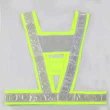 Светоотражающий сигнальный жилет безопасности рабочая одежда Reflectante Chaleco дневной ночной защитный жилет для езды на велосипеде наружного движения YFZ014