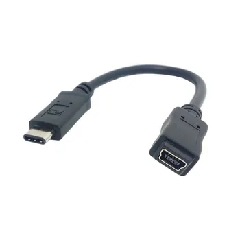 

1pcs/USB 3.0 3.1 Type C USB-C Male Connector to Mini USB 2.0 Female Data Adaptor Cable 10cm for Nokia N1 Tablet &Mobile Phone