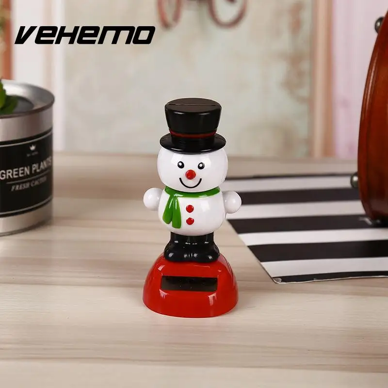 Vehemo Santa Claus Auto Dashboard Ornaments Shaking Head Dashboard