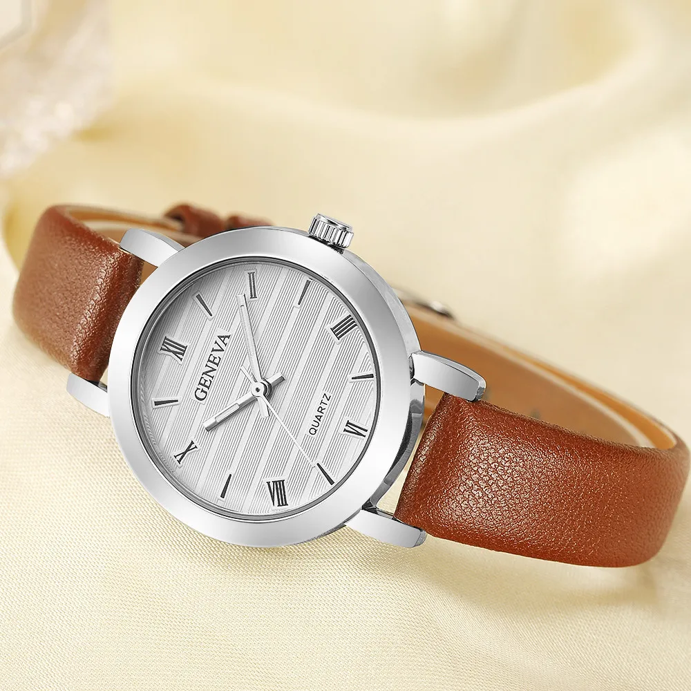 

Mujer Zegarek Damski Bayan Kol Saati Relojes New Women Leather Stainless Steel Analog Wrist Watch Quartz Orologio Uomo