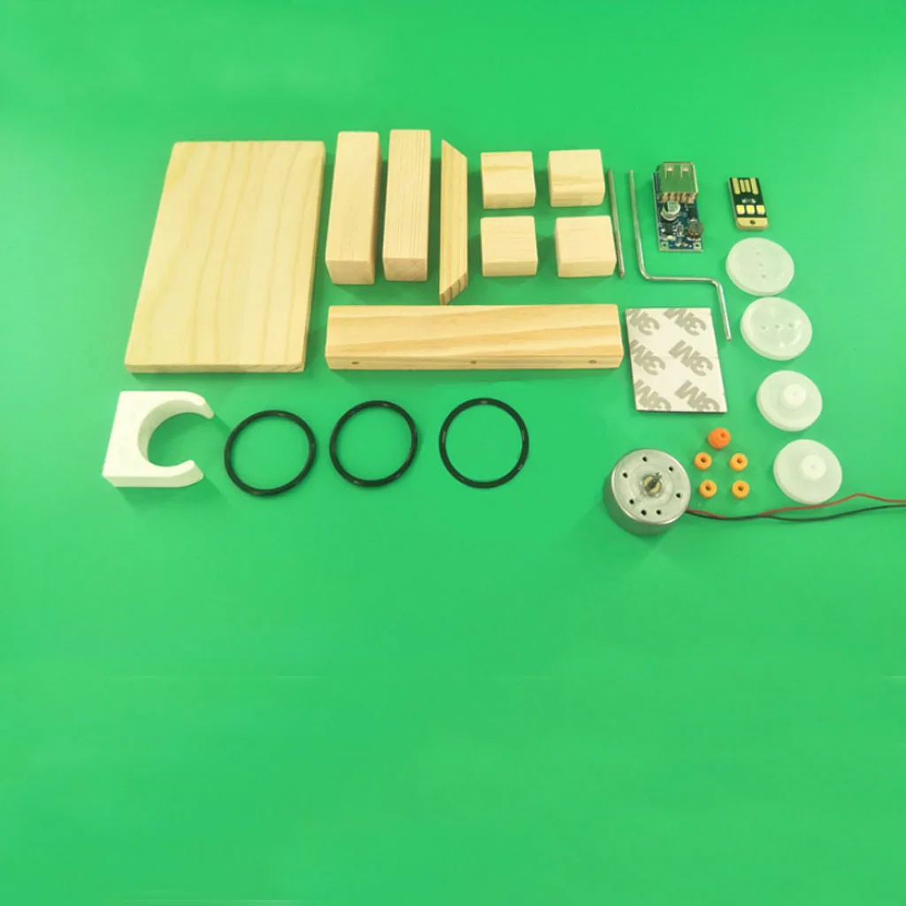 DIY Assembled Hand Generator LED Light Electric Science Toys Kids Student Physics Experiments Educational Toy