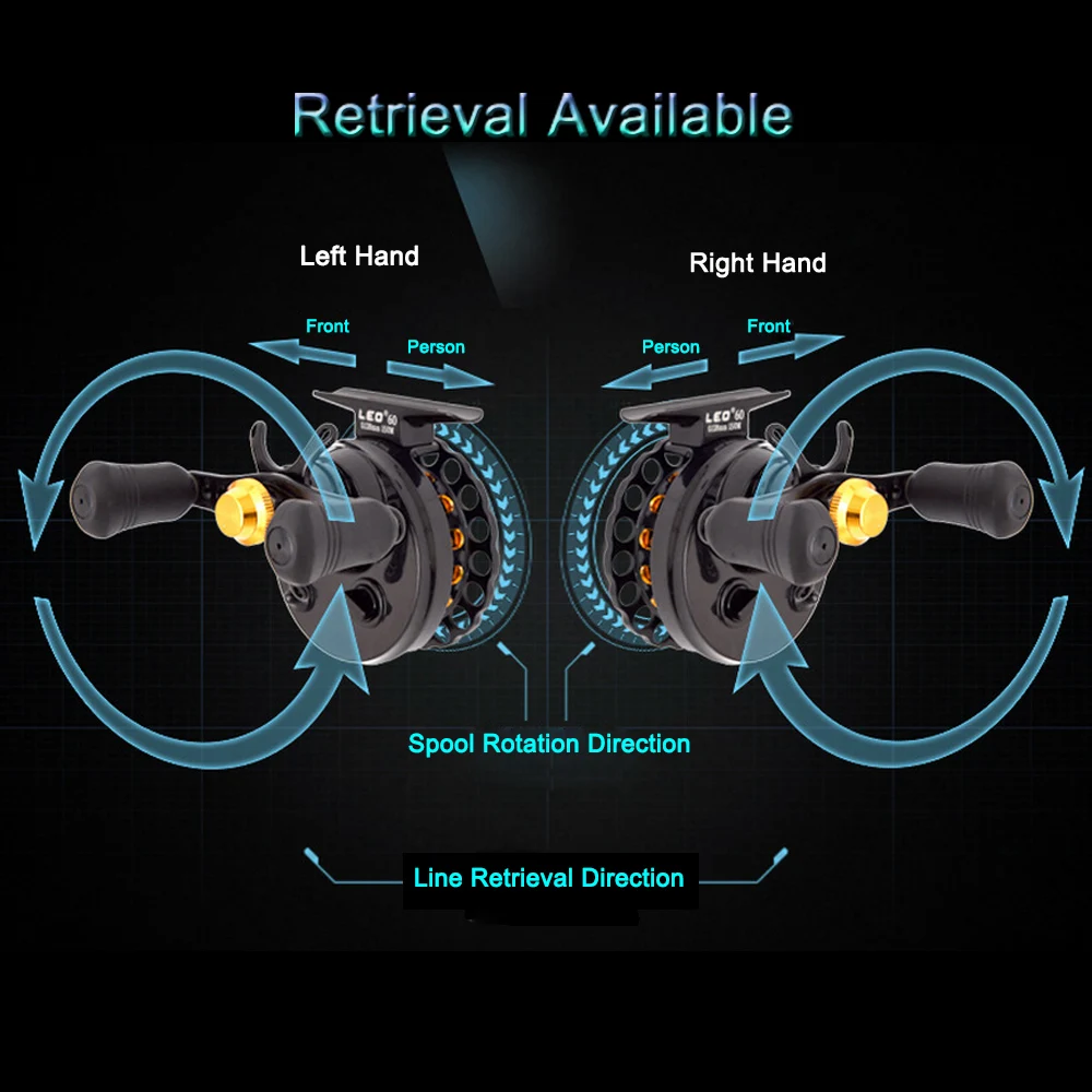 LEO рыболовные катушки 7 BB шарикоподшипник 2,8: 1 Передаточное отношение плот правая левая рука ледяная рыба колесо с мешком для хранения Новинка Pesca