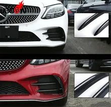 Accessori Paraurti Anteriore Nebbia Copertura Della Lampada Della Luce Trim Mistlamp Lampada Ooglid Telaio di Copertura Per Mercedes-Benz W205 CLASSE C 2019 +