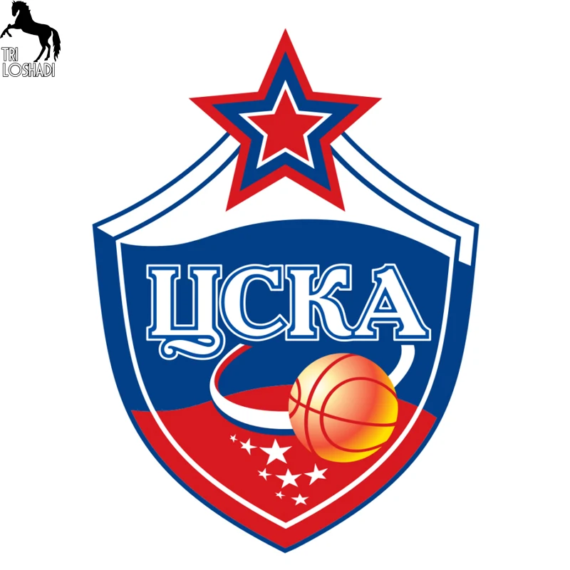 Tri Loshadi TRL129 14.4x20cm CSKA Moscow Football club car sticker funny stickers styling | Автомобили и мотоциклы