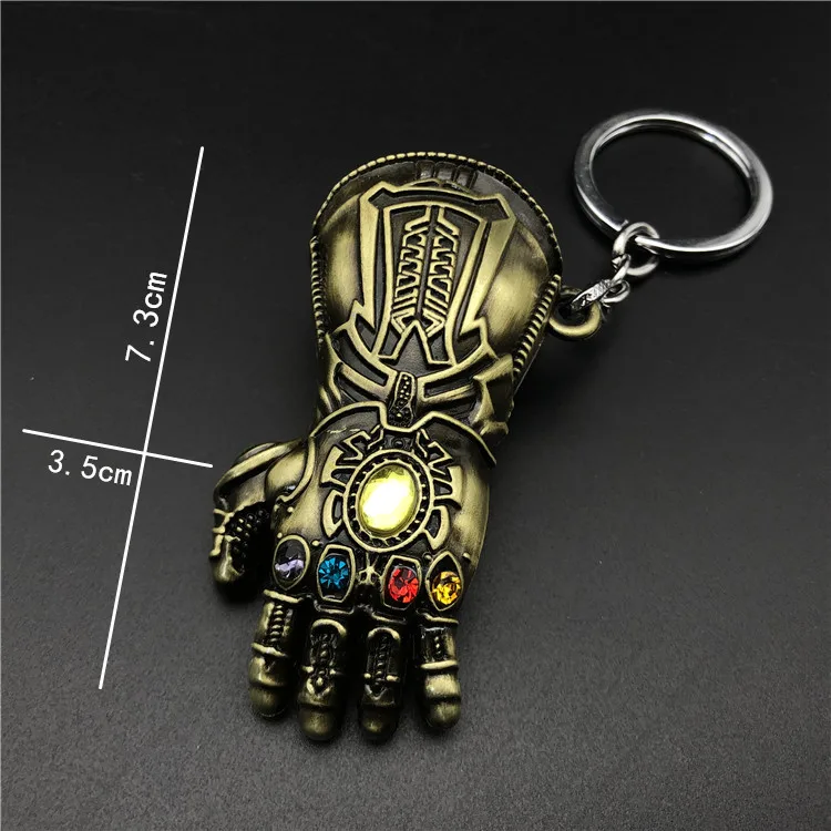 Marvel Avengers 4 Infinity War брелок танос перчатка Модель брелок для ключей на цепочке и женский подарок брелок модная игрушка фигурки для хобби - Цвет: D