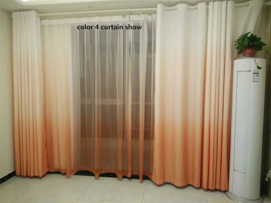 Роскошные серые шторы для гостиной зеленые градиентные полу-затемненные тканевые шторы для спальни синие тюлевые шторы WP185& 20