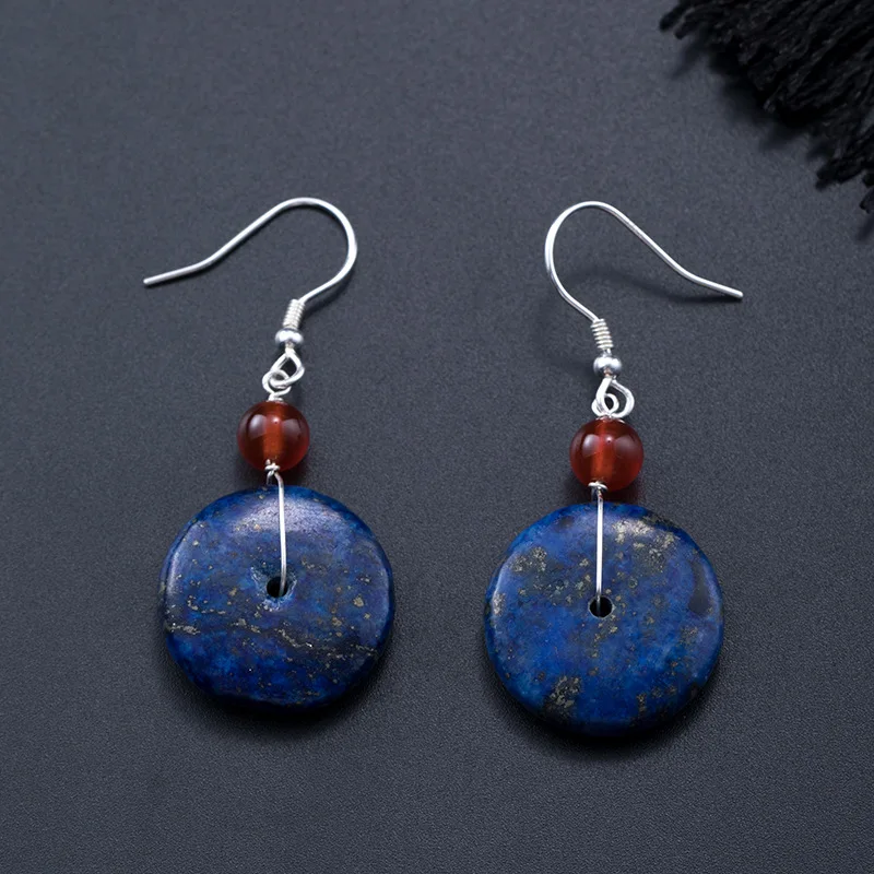vintage earring ethnic earring dangle earring silver earring woman S925 silver Jewelry fashion Hypoallergenic earrings for women