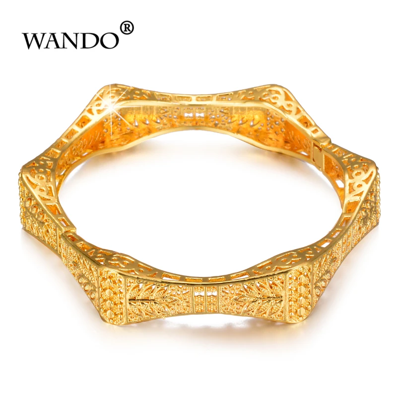 WANDO новый модный геометрический многоугольный браслет золотого цвета