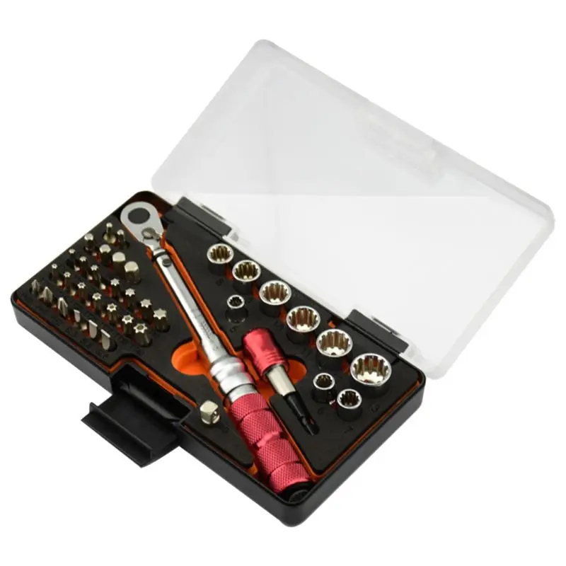 

38pcs/set 1-10Nm 1/4" Torque Wrench Ratchet Spanner Bicycle Repair Hand Tool Kit Machanical Manual DEC03