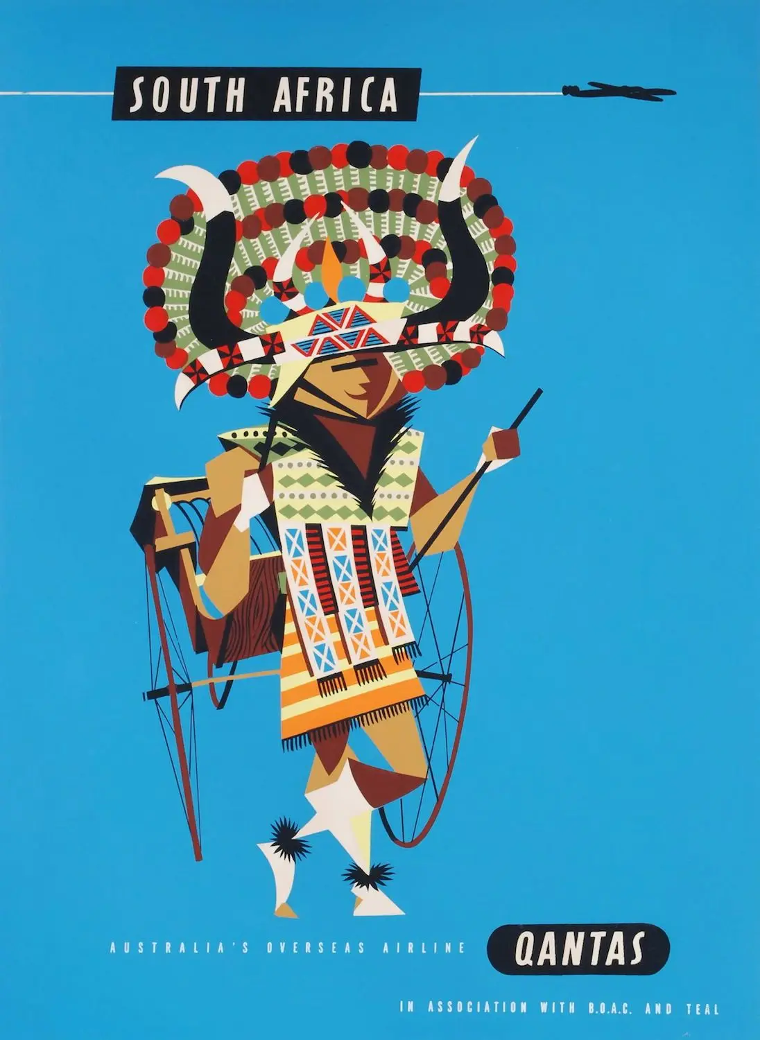 

QANTAS Airways South Africa World Travel Classic Wall Sticker Canvas Paintings Decorative Vintage Poster Home Bar Decor Gift