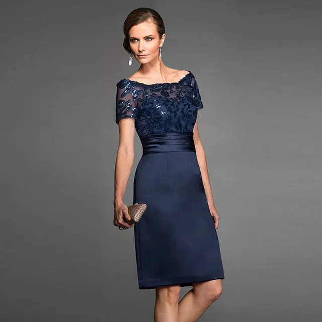 Blue dress elegant mother Blue dress elegant mother