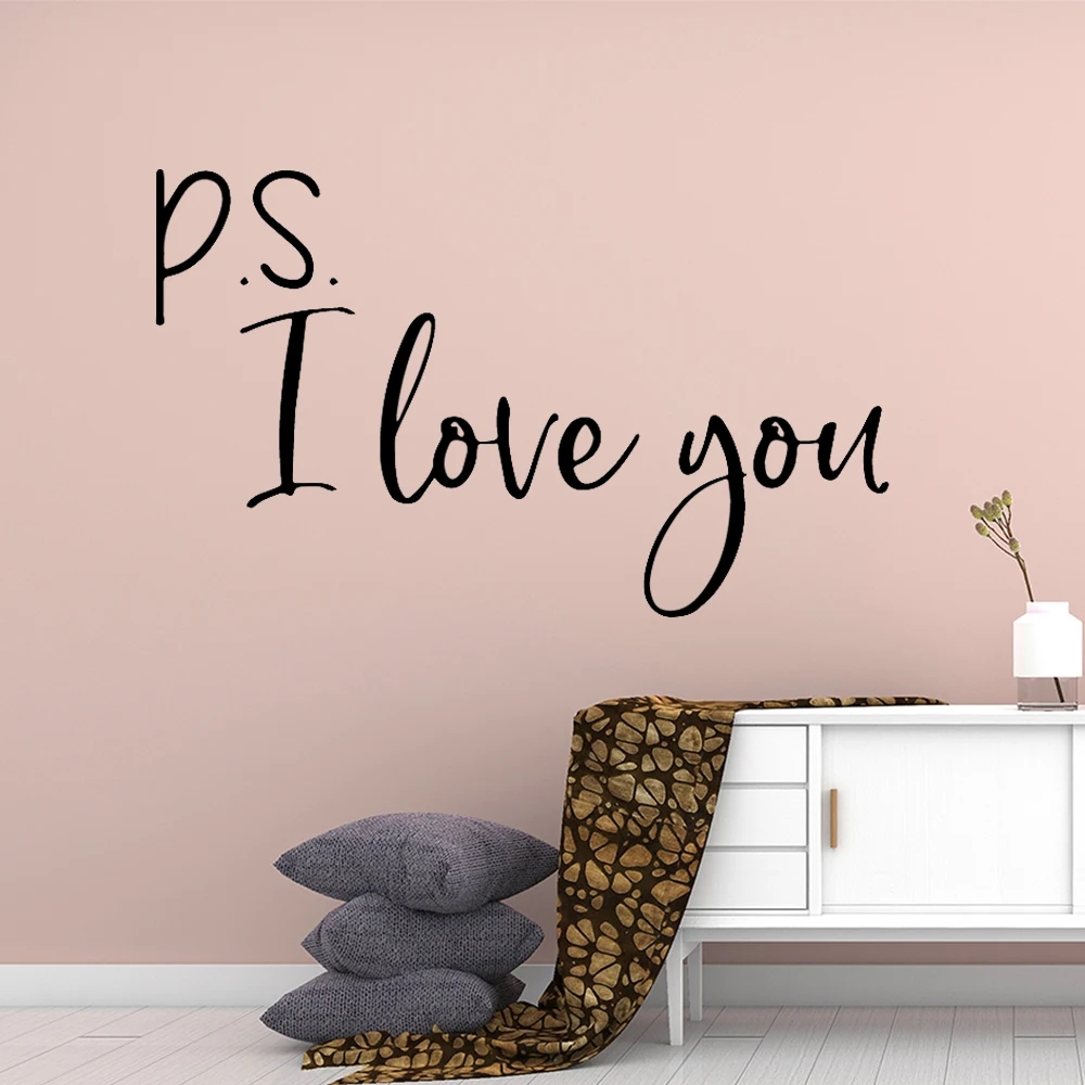 

New Design Love Quotes Home Decoration Wall Sticker Vinyl Art For Kids Room Decor Bedroom Wall Sticker Mural vinilo pared
